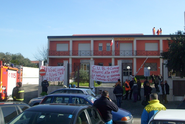 Spazzini grazzanise protesta