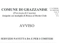 avviso navetta cimitero