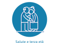 Il logo SALUTE E TERZA ETA' della Fondazione U.Veronesi