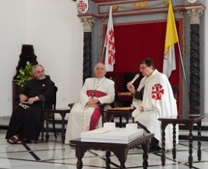 L'avv Crisileo nella Sede del Patriarcato latino di Gerusalemme