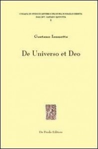 IANNOTTA Gaetano 'De Universo et Deo' De Frede Editore, Napoli, 2012 - copertina